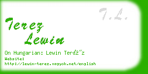 terez lewin business card